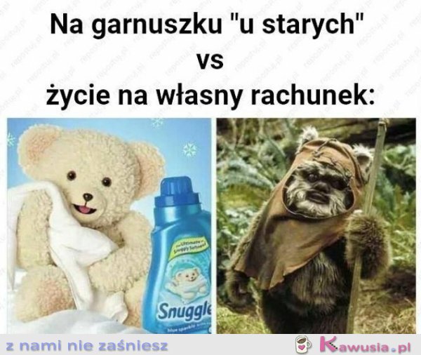 Życie z rodzicami kontra sam