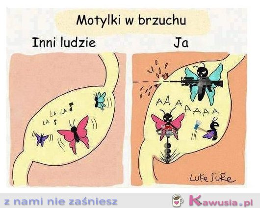 Motylki w brzuchu