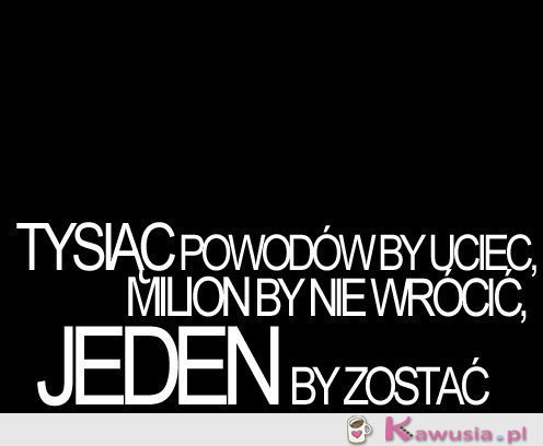 Tysiąc powod&oacute;w