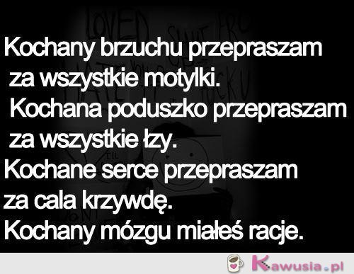 Kochany brzuchu...