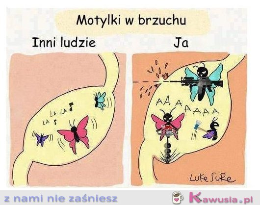 Motylki w brzuchu