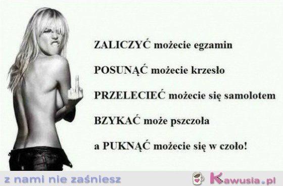 Informacja dla facetów