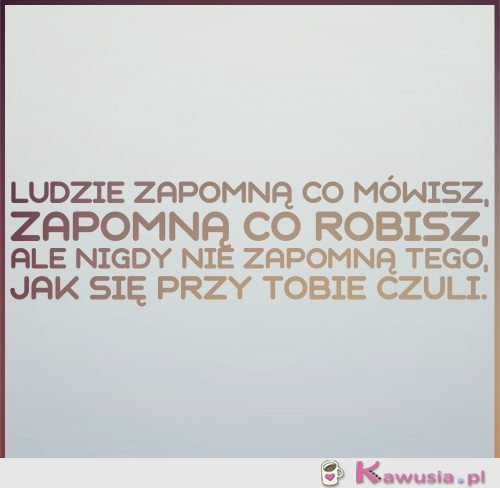 Ludzie zapomną