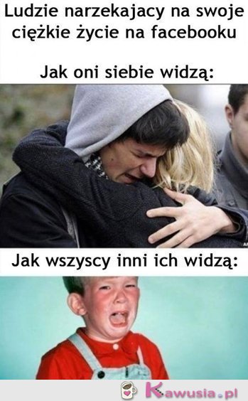 Narzekający ludzie na fejsie