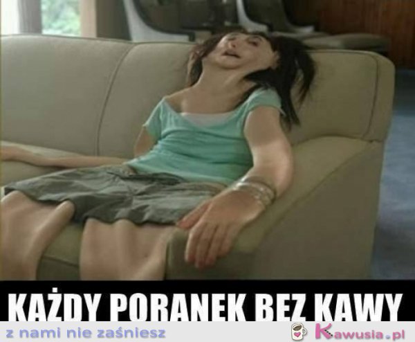 Poranek bez kawy