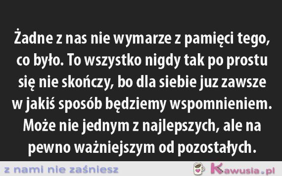 Żadne z nas nie wymaże