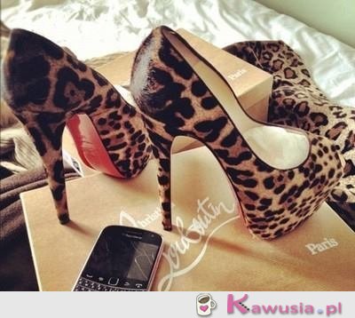 Szpilki Louboutin panterka