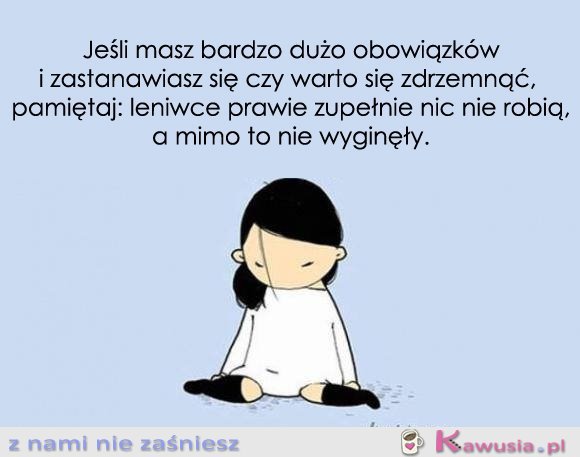 No to... czas na drzemkę