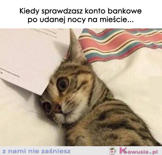 Kiedy sprawdzasz konto bankowe...