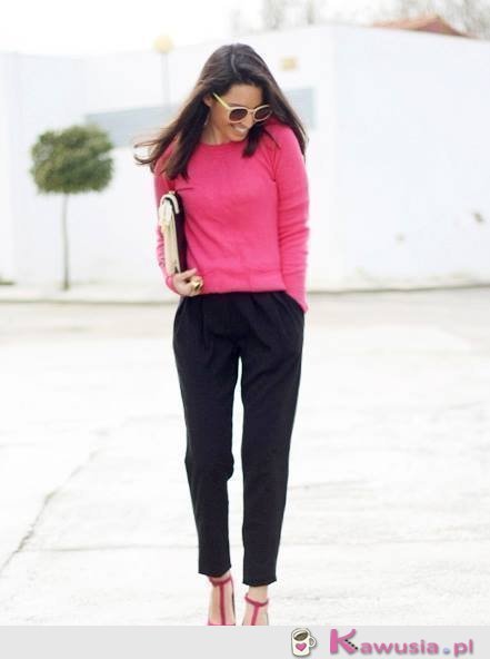 Połączenie czarnego z r&oacute;żem