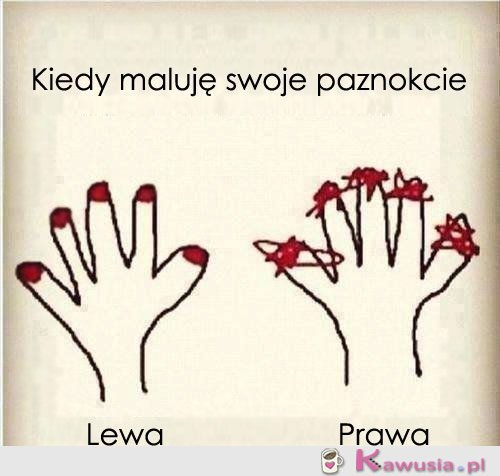 Kiedy maluję swoje paznokcie