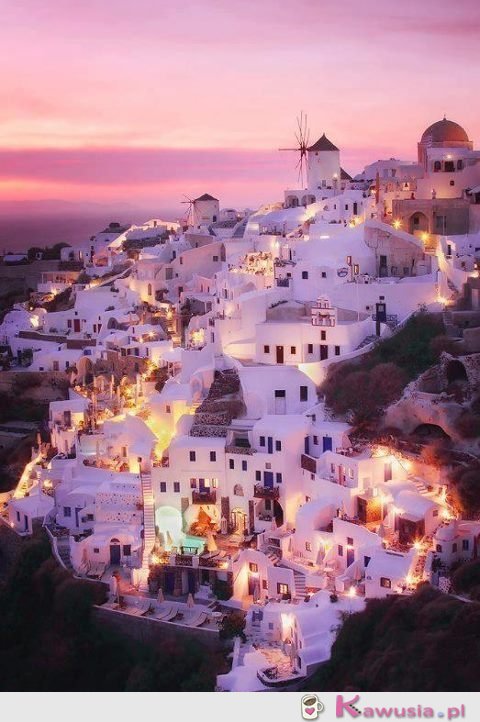 Wieczór w Santorini