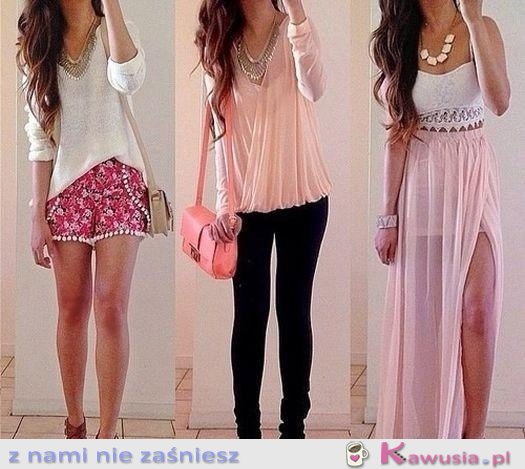 Trzy fajne stylizacje