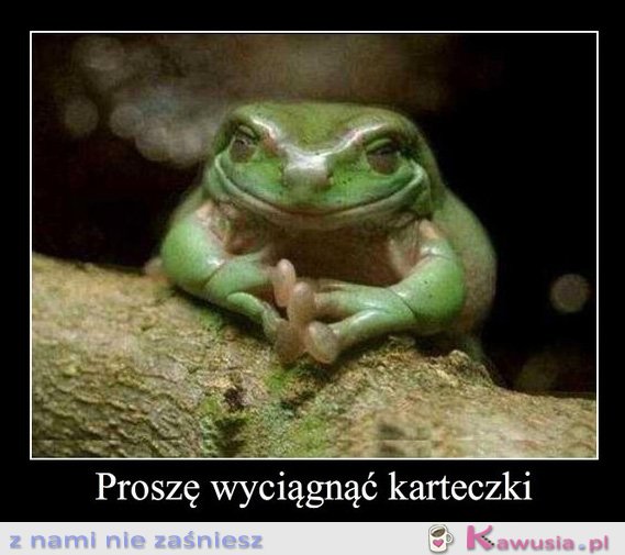 Proszę wyciągnąć karteczki