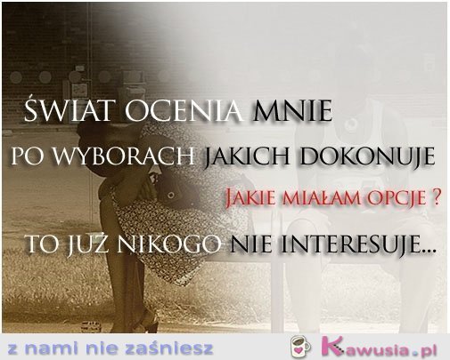 Świat ocenia mnie