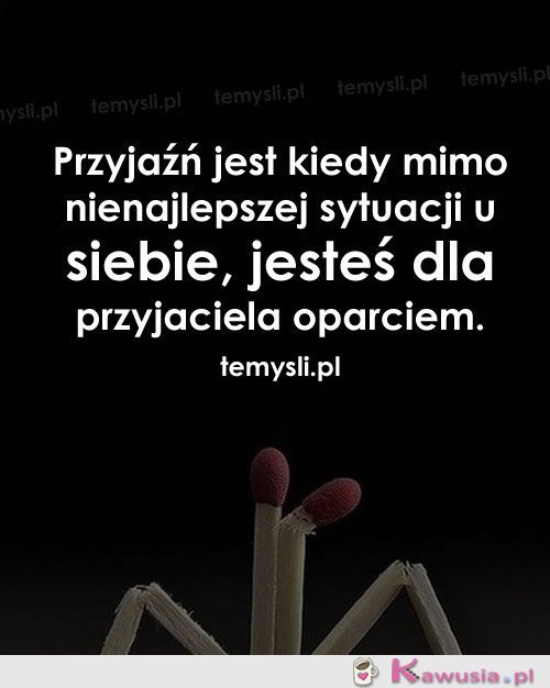 Przyjaźń jest kiedy mimo