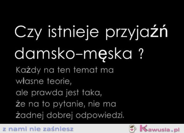 Czy istnieje przyjaźń damsko-męska?