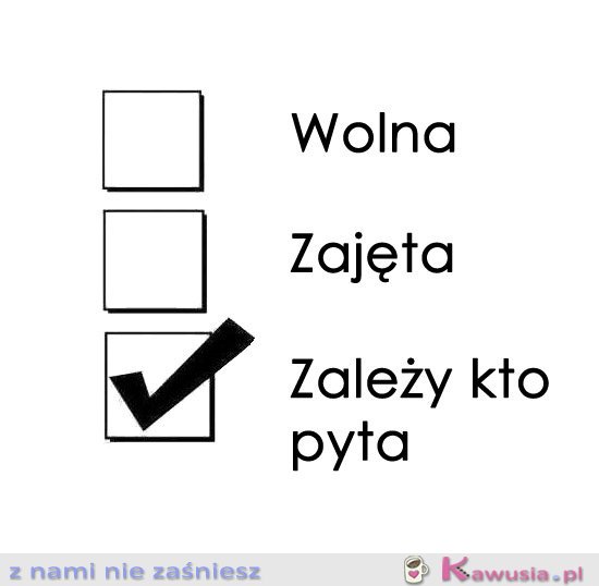 Wolna zajęta