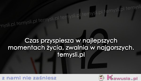 Czas przyspiesza...