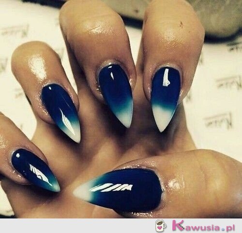 Navy ombre