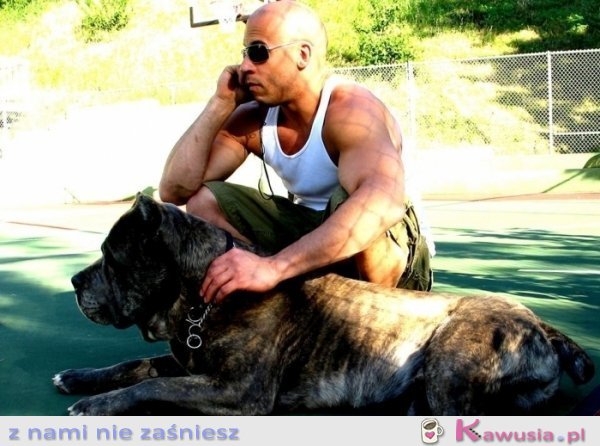 Vin Diesel z psem
