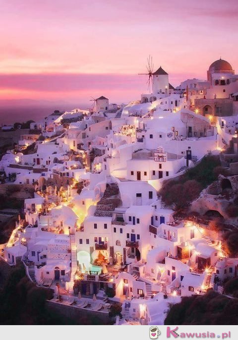 Wieczór w Santorini