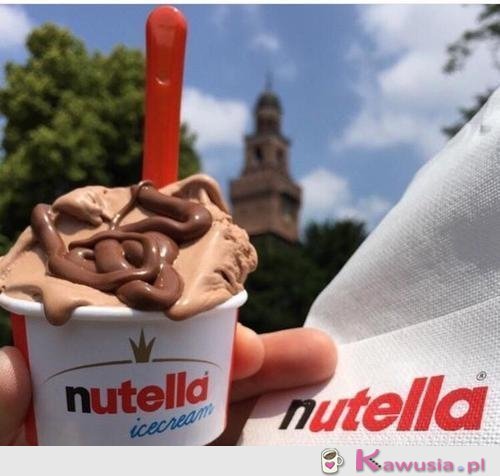 Lody nutellą
