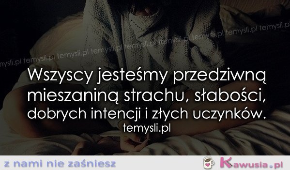 Wszyscy jesteśmy przedziwną mieszaniną.