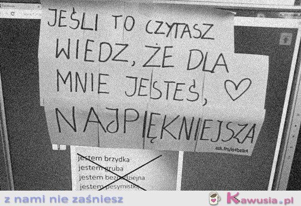 Jeśli to czytasz, wiedz...