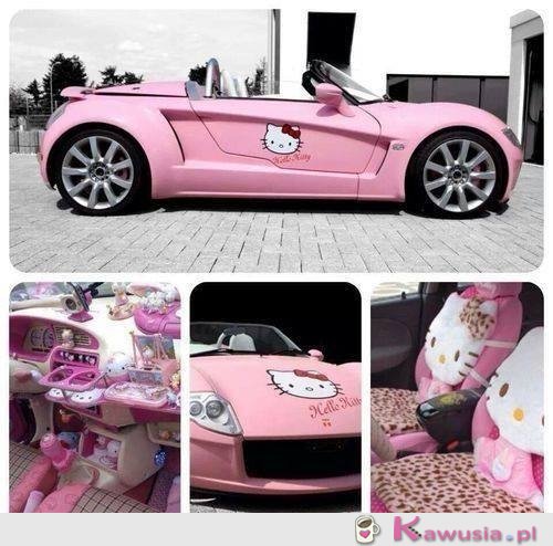 Auto dla fanki Hello Kitty