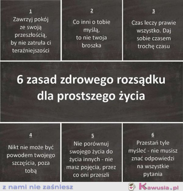 6 zasad zdrowego rozsądku