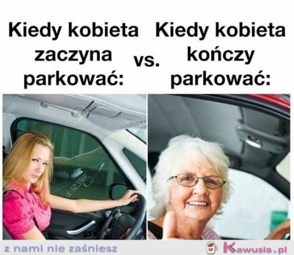 Kobietki nauczcie się parkować