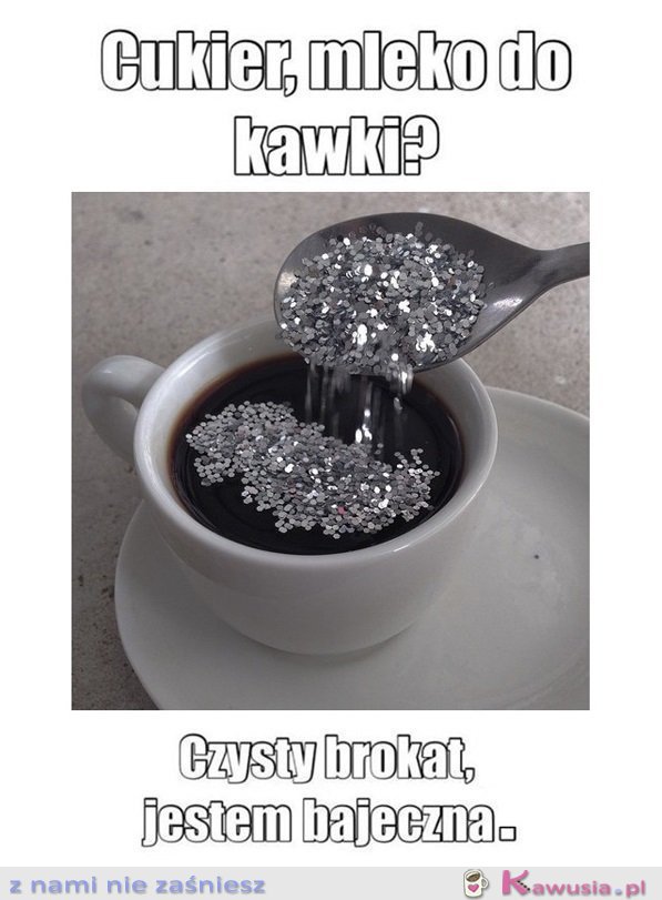 Cukier, mleko do kawki?
