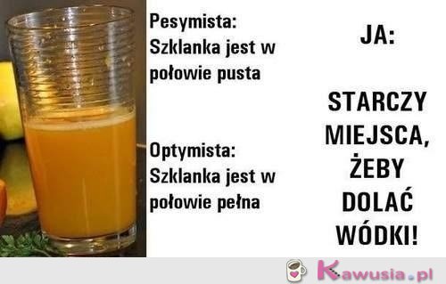 Optymista pesymista i ja