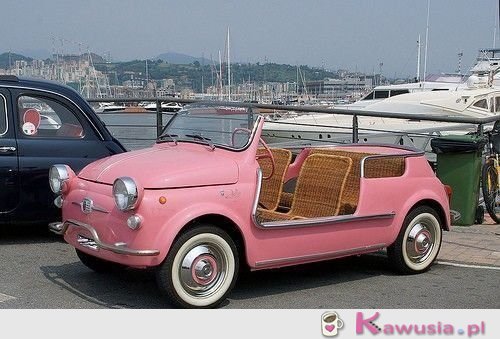 Różowy samochodzik