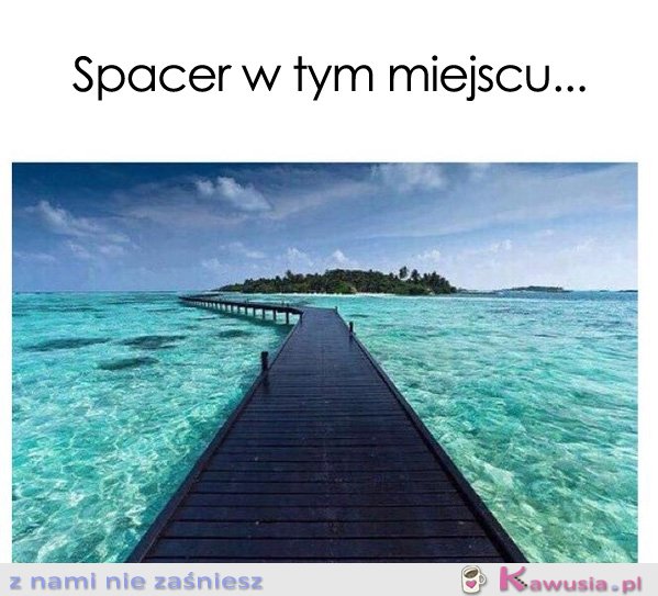 Spacer w tym miejscu