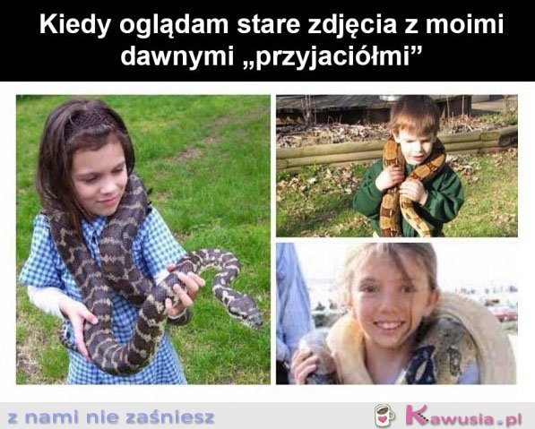 Stare zdjęcia z przyjaciółmi