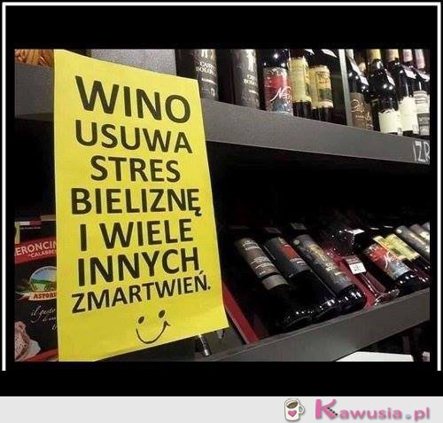 Wino rozwiązuje wiele problemów