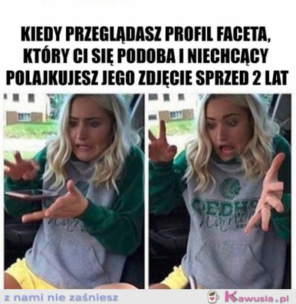 O nie klikło mi się