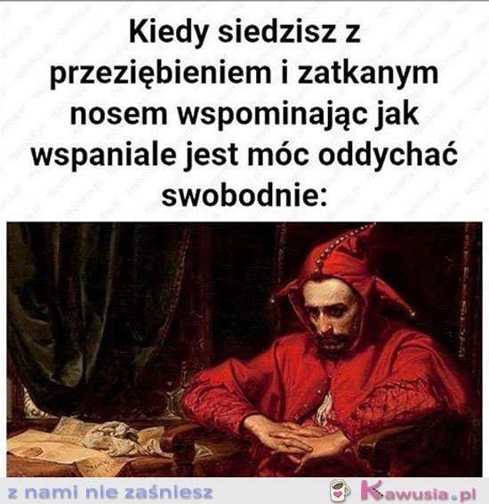 Kiedy siedzisz z przeziębieniem i katarem