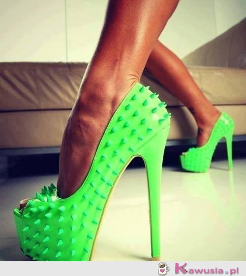 Oryginalne zielone szpileczki