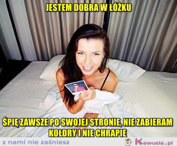 JESTEM DOBRA W ŁÓŻKU