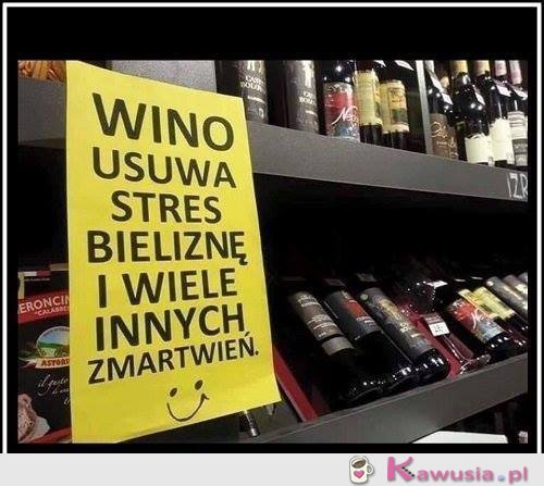 Wino rozwiązuje wiele problem&oacute;w
