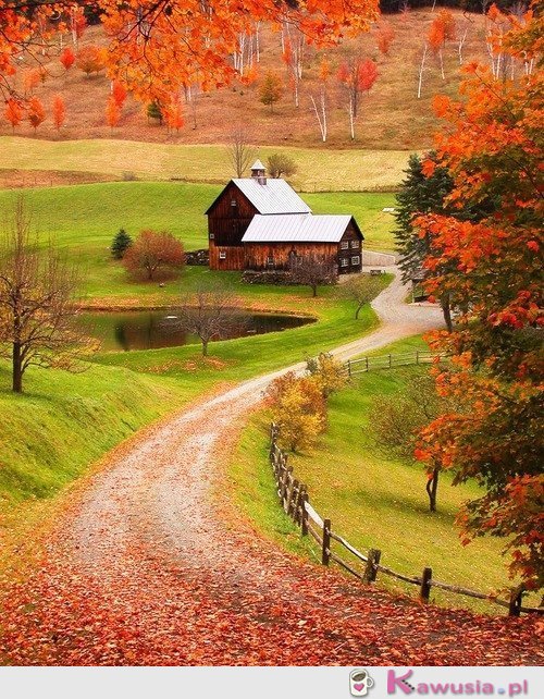 Piękny jesienny krajobraz