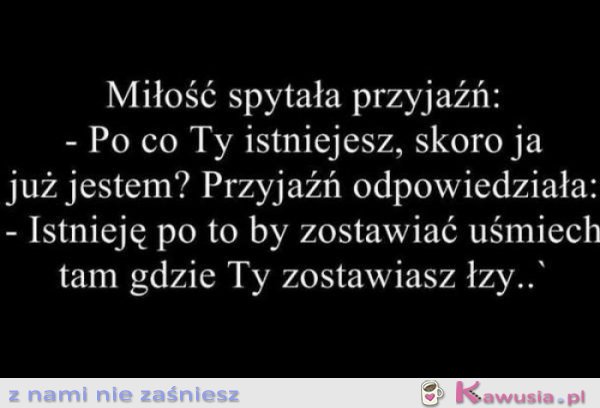 Miłość spytała przyjaźń