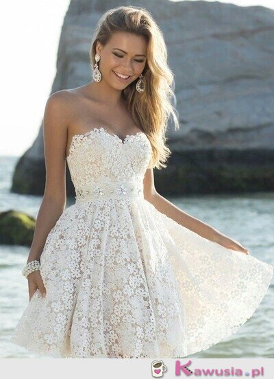 Cudna biała sukienka