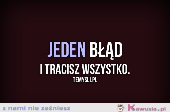 Jeden błąd