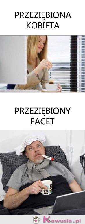 Różnica w znoszeniu przeziębienia