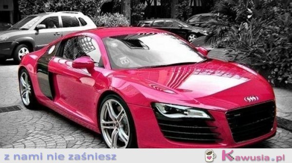 Różowe Audi