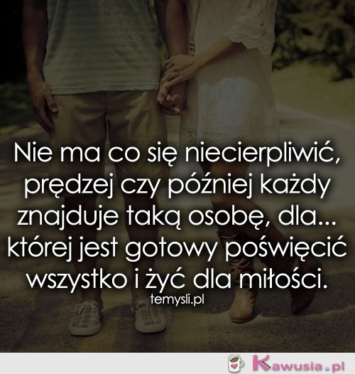 Nie ma co się niecierpliwić